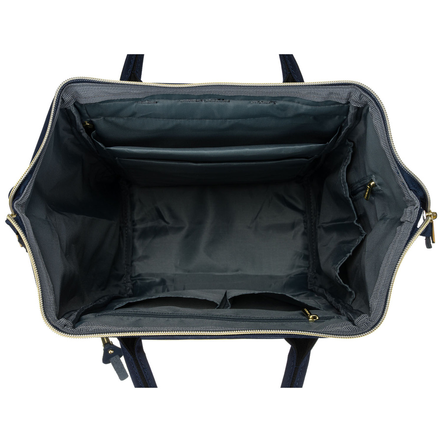 Dwukolorowy plecak damski z poliestru z miejscem na laptopa, idealny na bagaż podręczny - Peterson