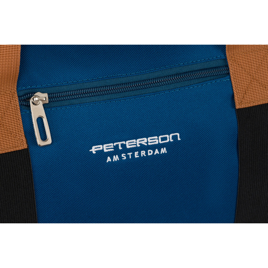 Wodoodporna torba podróżna z poliestru w granatowym kolorze - Peterson