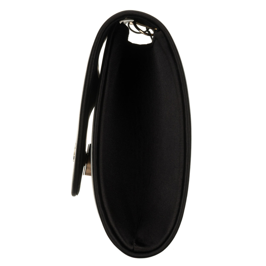 Kopertówka damska wykonana z tkaniny syntetycznej w czarnym kolorze - Rovicky