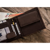 Duży, brązowy portfel męski ze skóry naturalnej wyposażony w system RFID - Always Wild