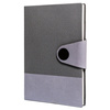 Szary notes w formacie A5 z wbudowaną zakładką - Peterson