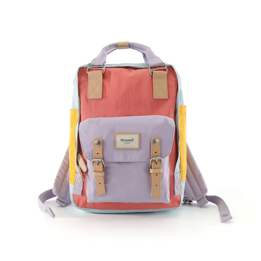 Wielokolorowy, praktyczny plecak z miejscem na laptopa odszyty z poliestru - Himawari