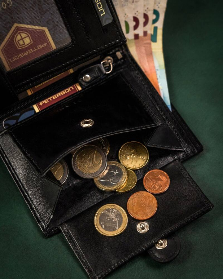 Zestaw prezentowy: skórzany portfel męski i brelok - Peterson 