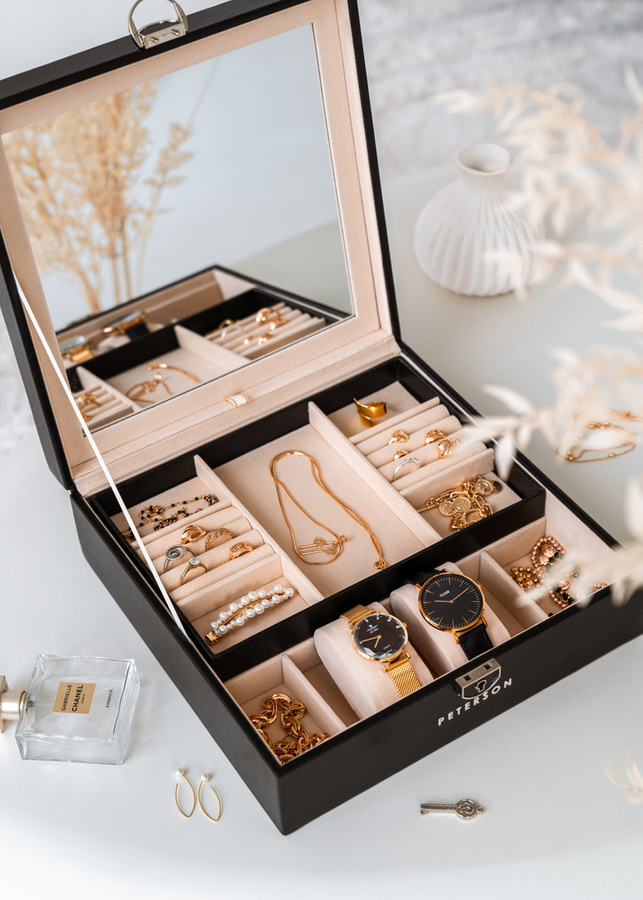 Ekskluzywna kasetka na biżuterię - Peterson