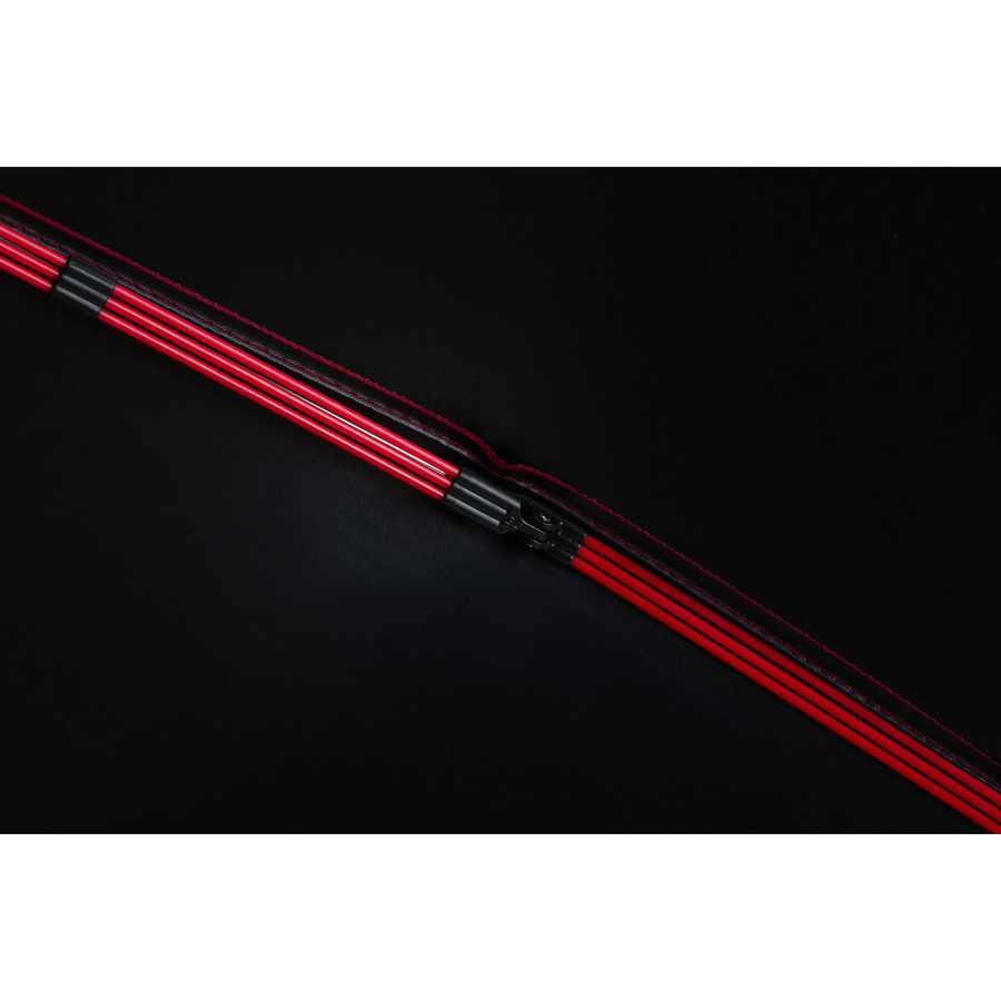 Duży, elegancki i składany parasol w burgundowym kolorze - Peterson