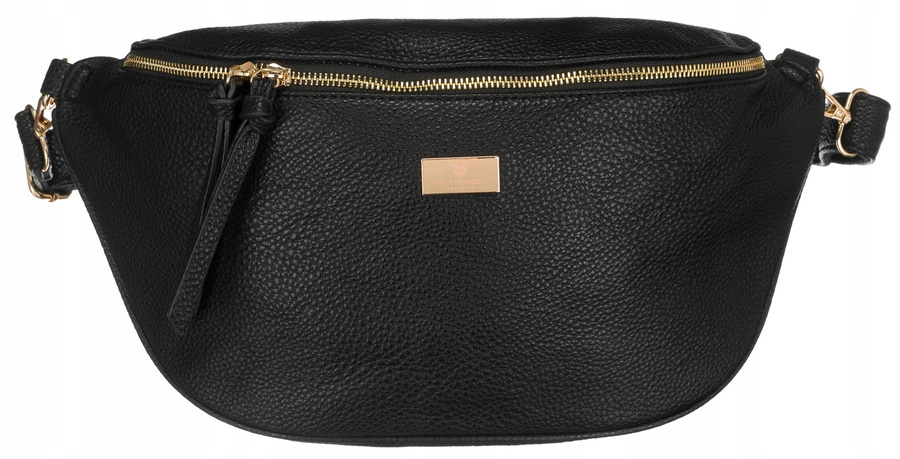 Duża saszetka damska ze skóry ekologicznej - Peterson