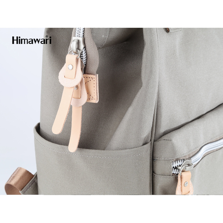 Ciemnoszary plecak damski na uczelnię z kieszenią na laptopa - Himawari