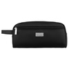 Kosmetyczka z tkaniny syntetycznej w czarnym kolorze, zamykana suwakiem - Peterson
