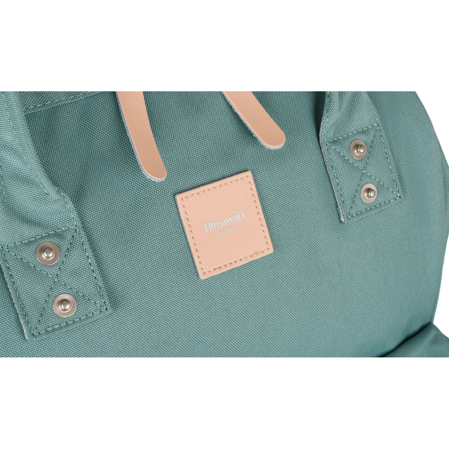 Pojemny, miętowy plecak na laptopa z portem USB - Himawari
