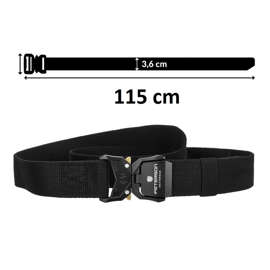 Pasek parciany z klamrą QR — Peterson