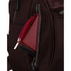 Bordowy, miejski plecak damski wykonany z poliestru - Peterson