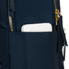 Dwukomorowy, granatowy plecak damski z poliestru - Peterson