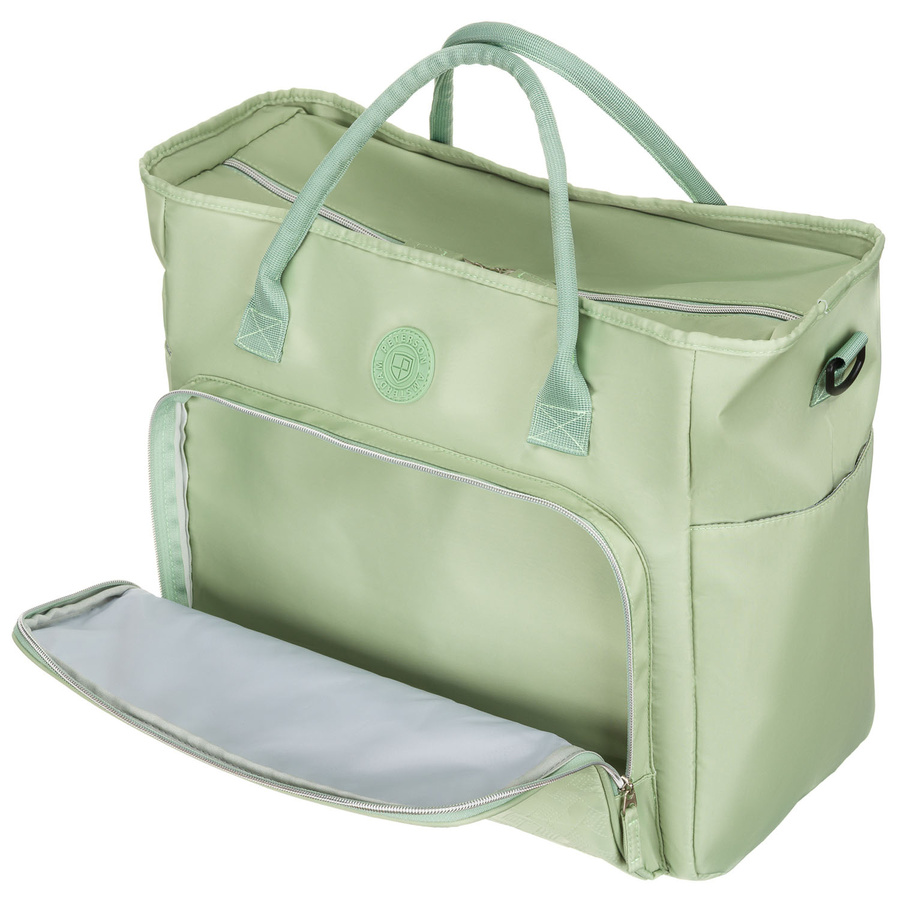 Zielona, weekendowa torba podróżna z poliestru - Peterson