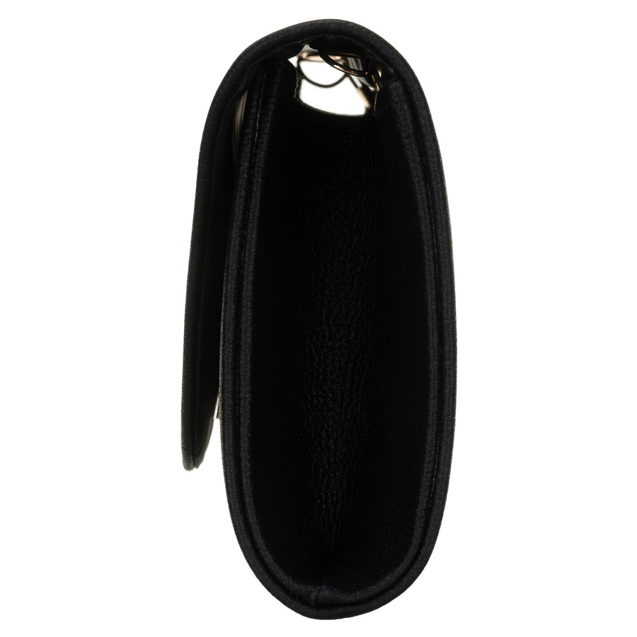 Kopertówka damska wykonana ze skóry ekologicznej w czarnym kolorze - Rovicky