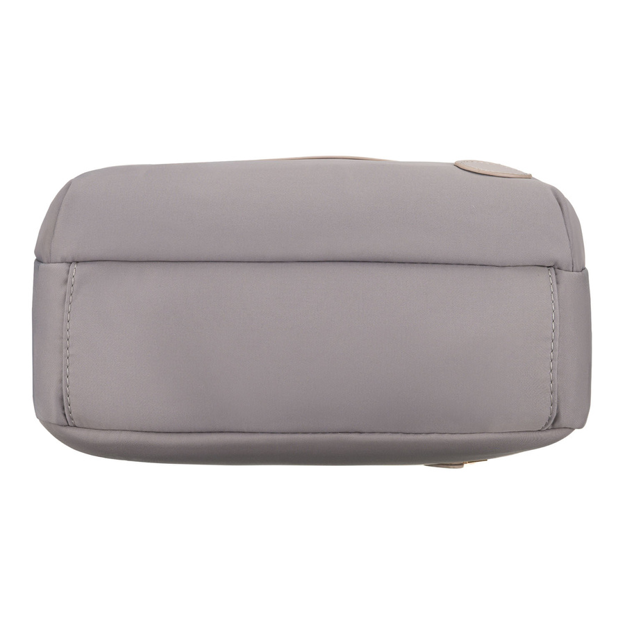 Listonoszka damska z nylonu w szarym kolorze zamykana suwakiem - Peterson