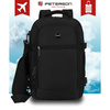 Czarny, podróżny plecak idealny na bagaż podręczny - Peterson