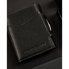 Mały, pionowy portfel męski w czarnym kolorze zamykany na zatrzask - Peterson