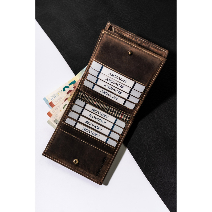 Duży portfel męski ze skóry naturalnej - Buffalo Wild