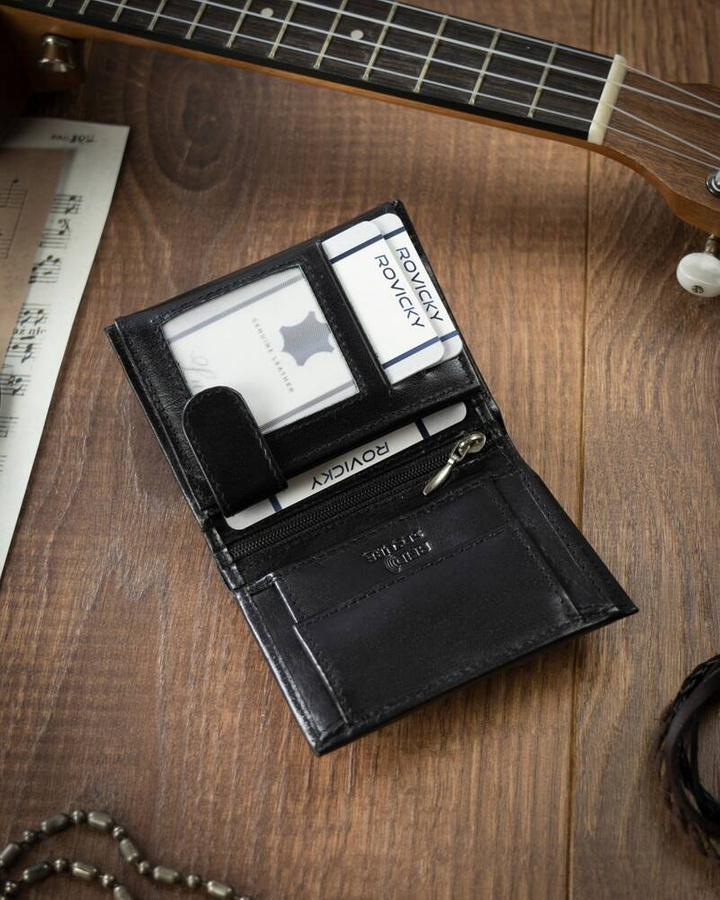 Portfel męski ze skóry naturalnej z systemem RFID - 4U Cavaldi