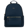 Dwukomorowy, granatowy plecak damski z poliestru - Peterson