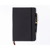 Czarny notes w twardej oprawie formacie A5 zadrukowany w kropki - Peterson