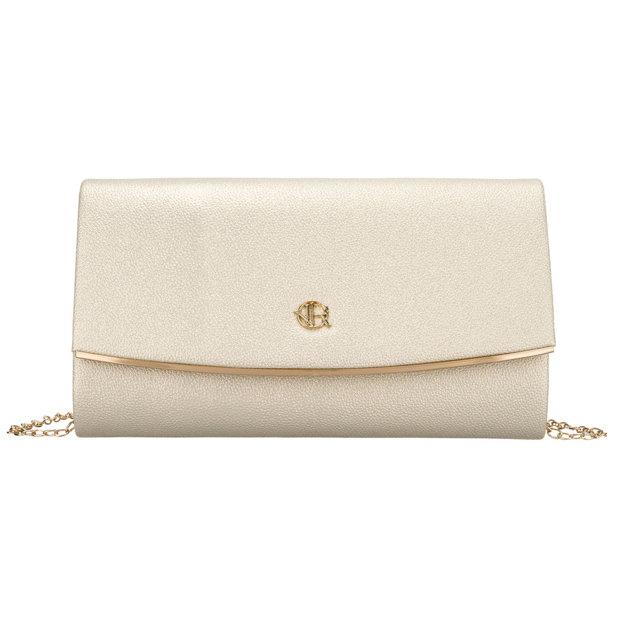 Kopertówka damska w złotym kolorze wykonana ze skóry ekologicznej - Rovicky