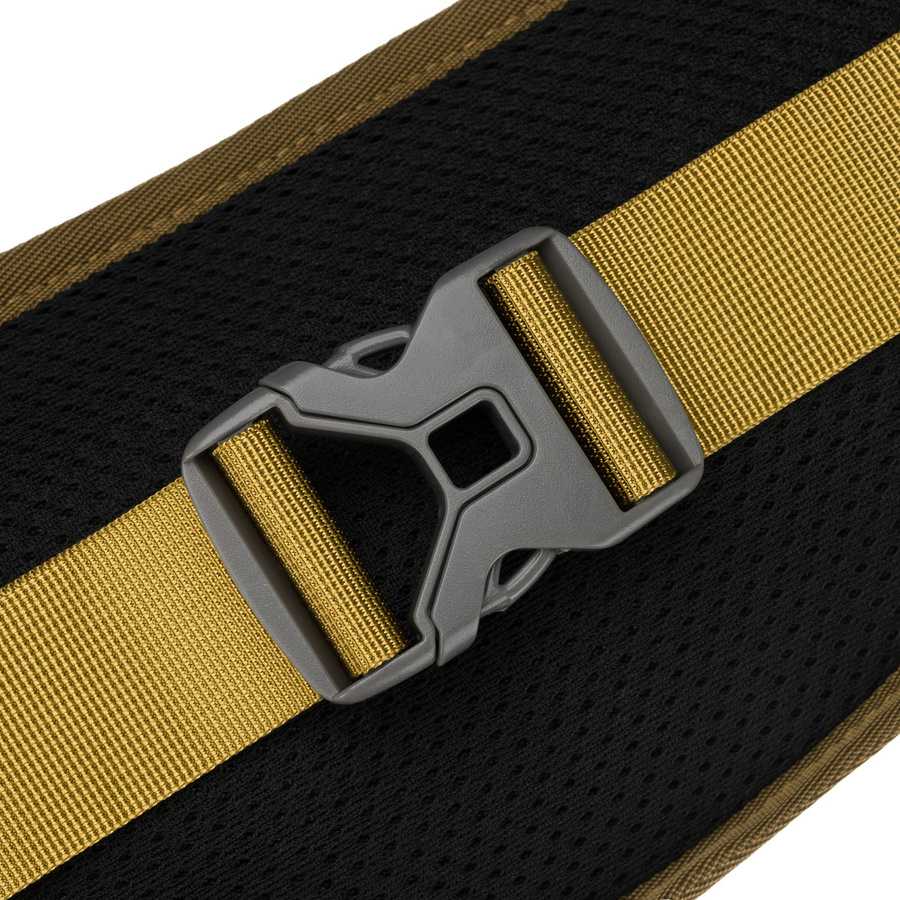 Praktyczna, żółta saszetka z poliestru zamykana suwakiem - Peterson