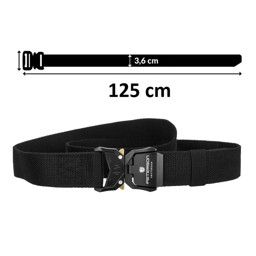 Pasek parciany z klamrą QR — Peterson