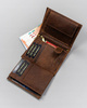 Duży pionowy portfel męski ze skóry naturalnej - Peterson