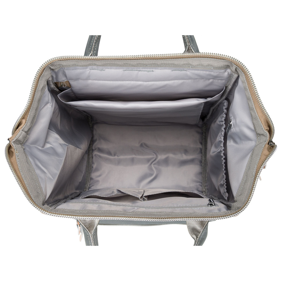 Dwukolorowy podróżny plecak damski z poliestru, jednokomorowy z dziewięcioma kieszeniami - Peterson