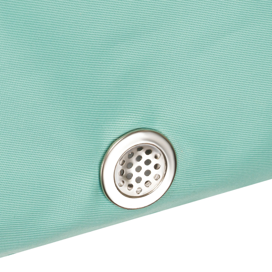 Miętowo-różowa, weekendowa torba podróżna z komorą termiczną na obuwie - Peterson