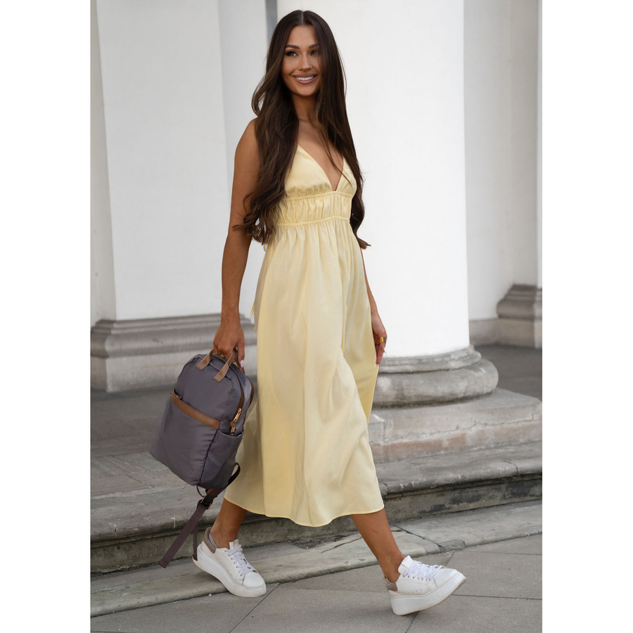 Szary, miejski plecak damski z nylonu - Peterson