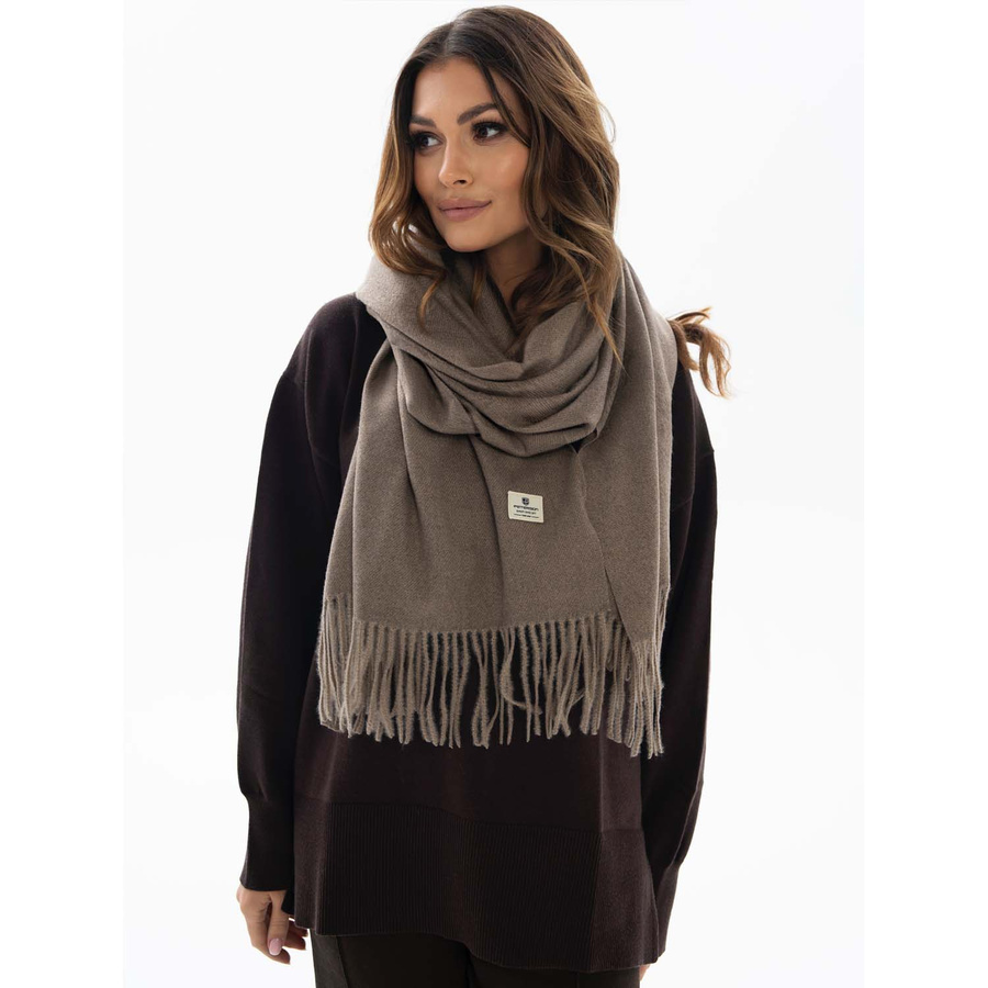 Szalik jesienno-zimowy z frędzlami - Peterson