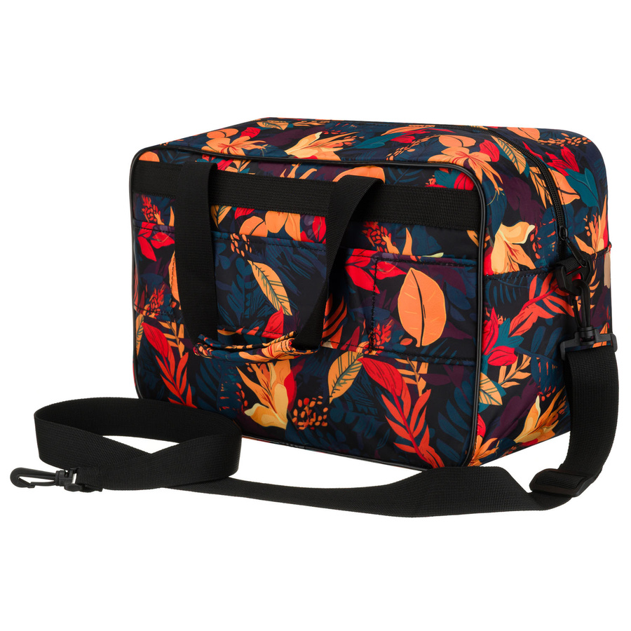 Wielokolorowa, lekka torba podróżna z wytrzymałego poliestru z portem USB - Rovicky