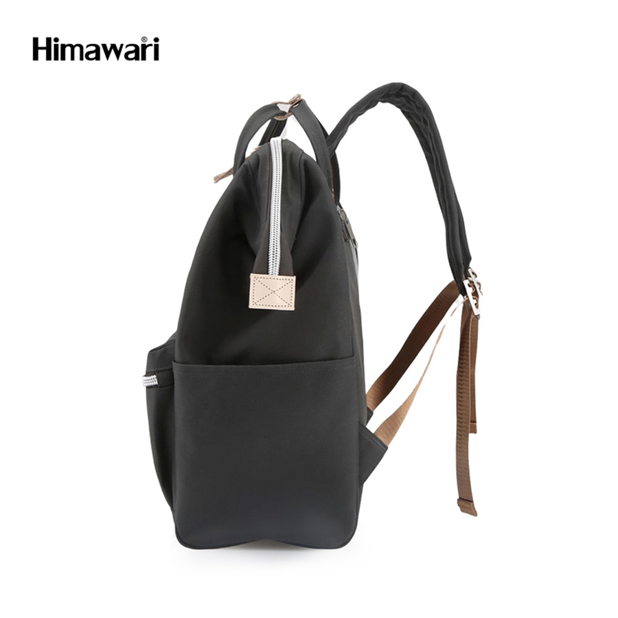 Ciemnoszary plecak damski na uczelnię z kieszenią na laptopa - Himawari