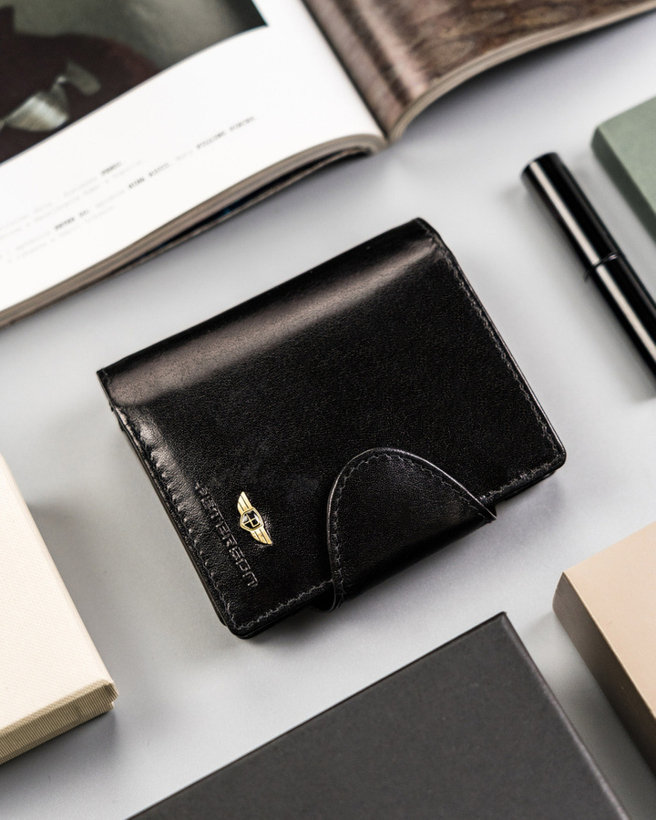 Skórzany portfel damski z systemem RFID - Peterson