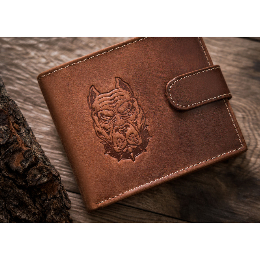 Elegancki portfel męski z nubukowej skóry naturalnej - Always Wild