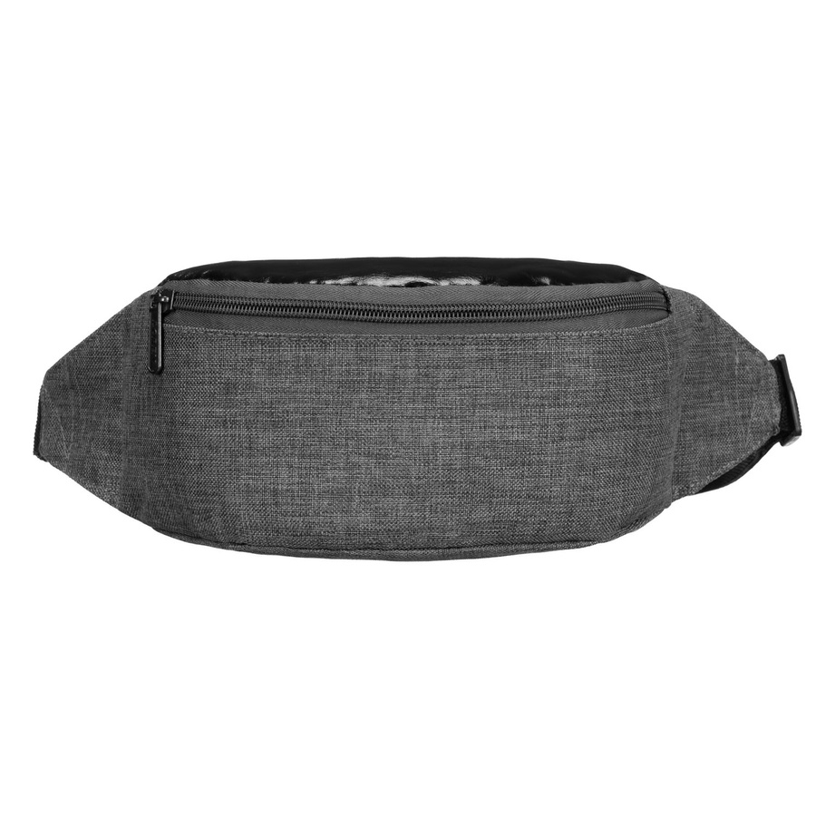 Sportowa saszetka z poliestru w szarym kolorze - Loren