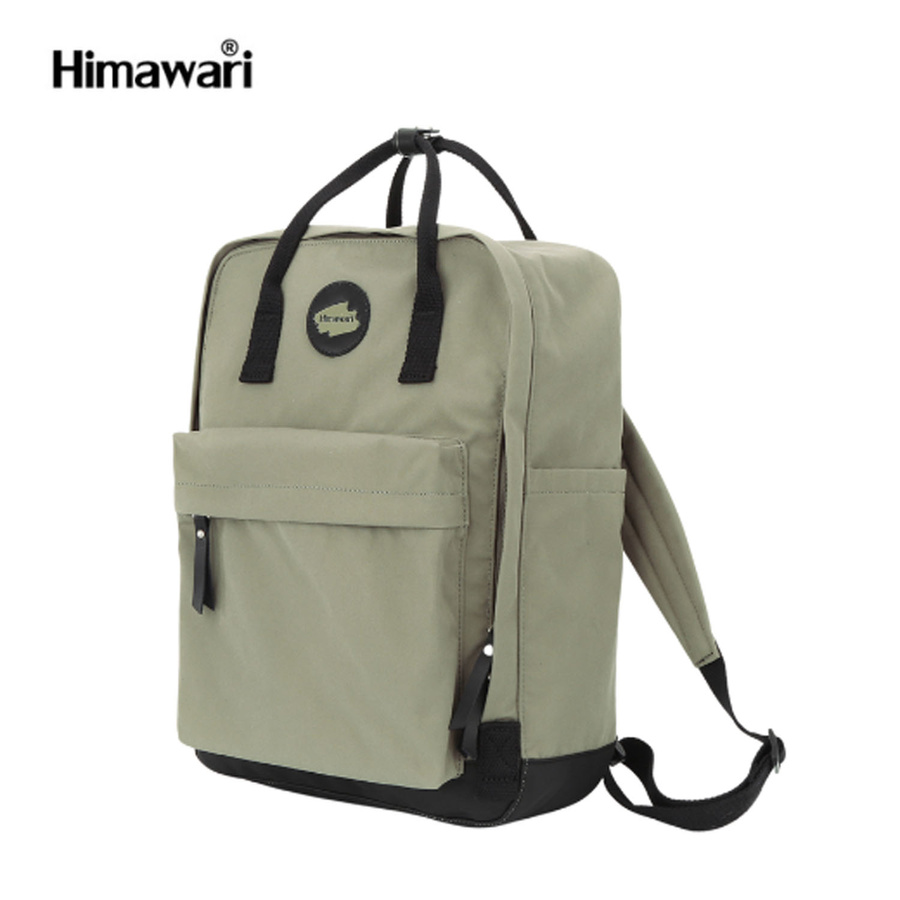 Praktyczny plecak damski w zielonym kolorze zamykany suwakiem - Himawari