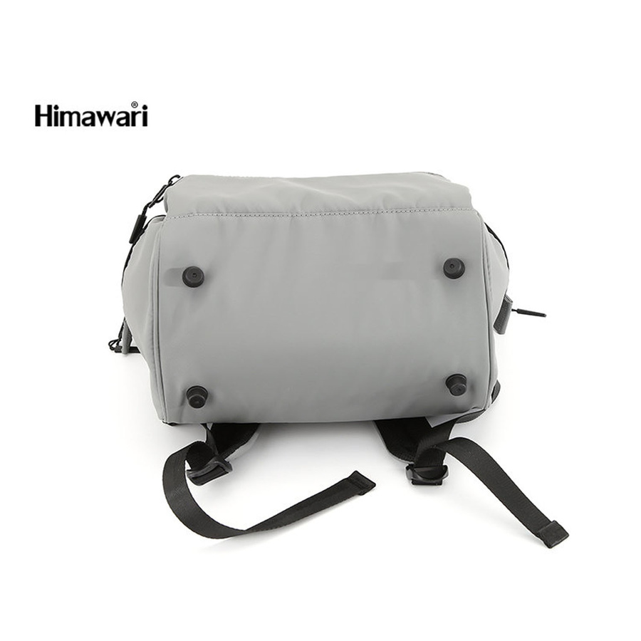 Plecak z wodoodpornego nylonu w jasnoszarym kolorze - Himawari