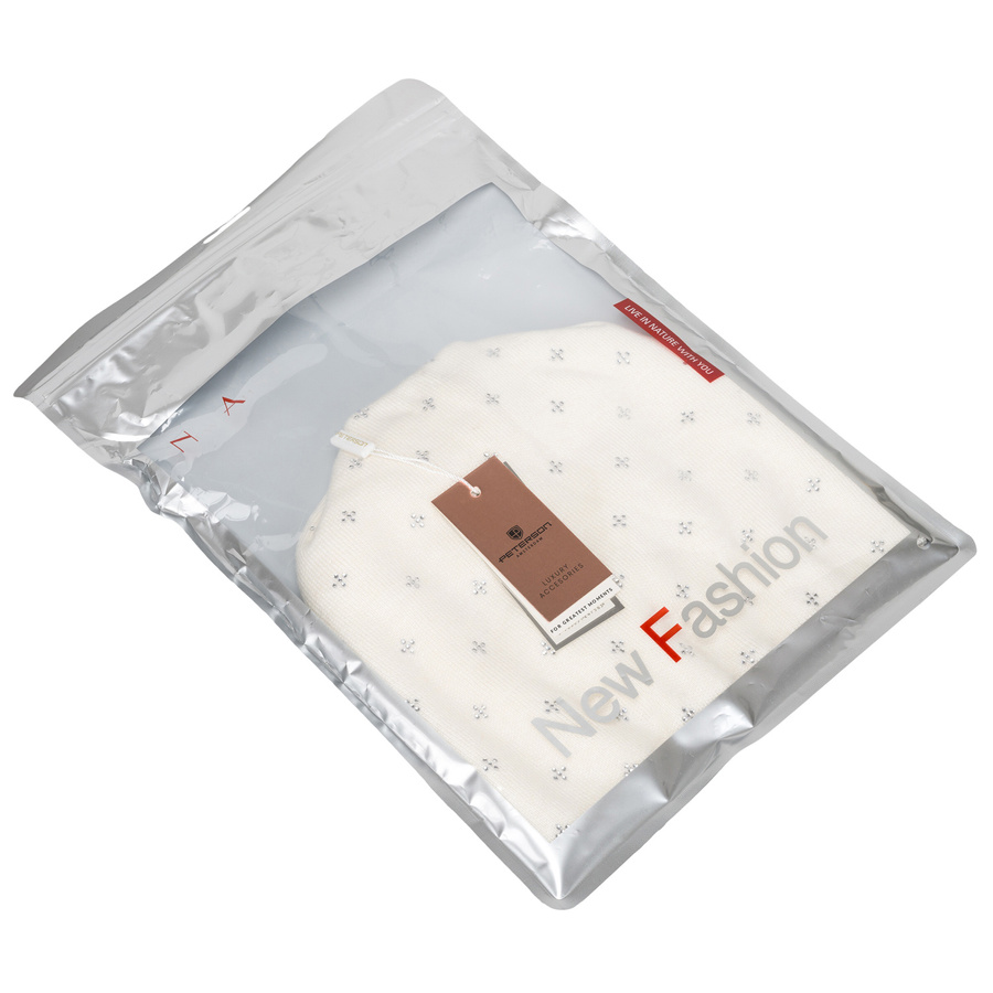 Ciepła czapka damska beanie z kryształkami - Peterson