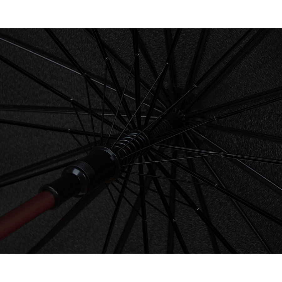 Duży, elegancki parasol rządowy w czarnym kolorze - Peterson