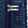 Kabinowa walizka twarda na 4 kółkach, granatowa Peterson