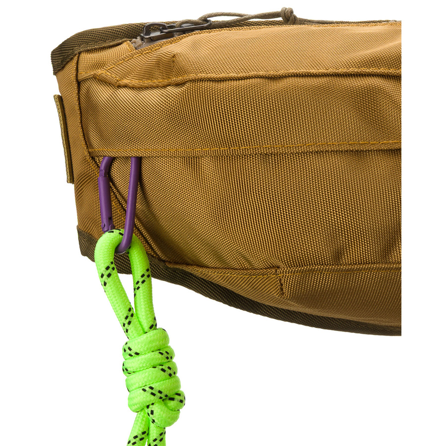 Praktyczna, żółta saszetka z poliestru zamykana suwakiem - Peterson