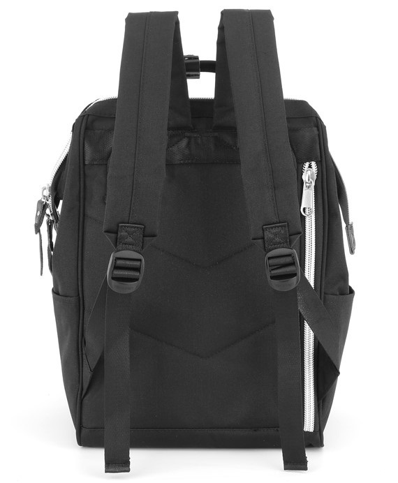 Czarny, praktyczny i pojemny plecak na laptopa z portem USB - Himawari