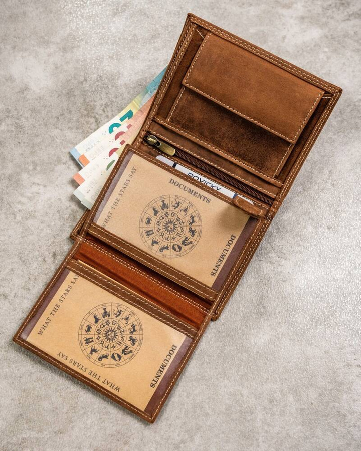 Duży portfel męski z nubukowej skóry naturalnej - Always Wild