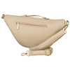 Beżowa nerka damska ze skóry ekologicznej saszetka na biodra lub na ramię crossbody Peterson