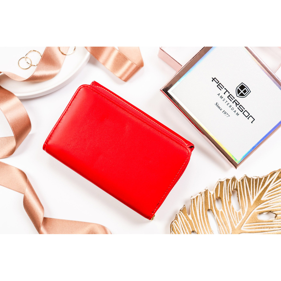 Damski zestaw prezentowy fashion: portfel , długopis, brelok - Peterson