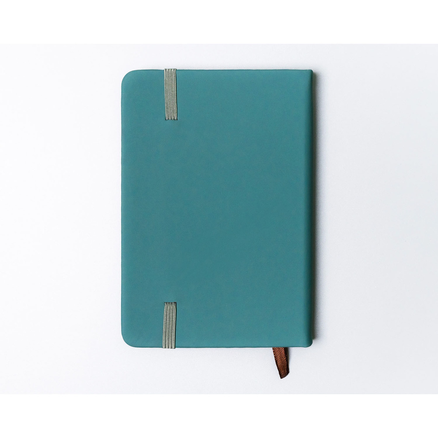 Notes w formacie A6 w zielonym kolorze zadrukowany w linie - Peterson