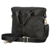 Czarna, skórzana torba męska na dokumenty z miejscem na laptopa - Peterson